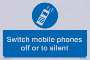 Switch mobile phones off or to silent